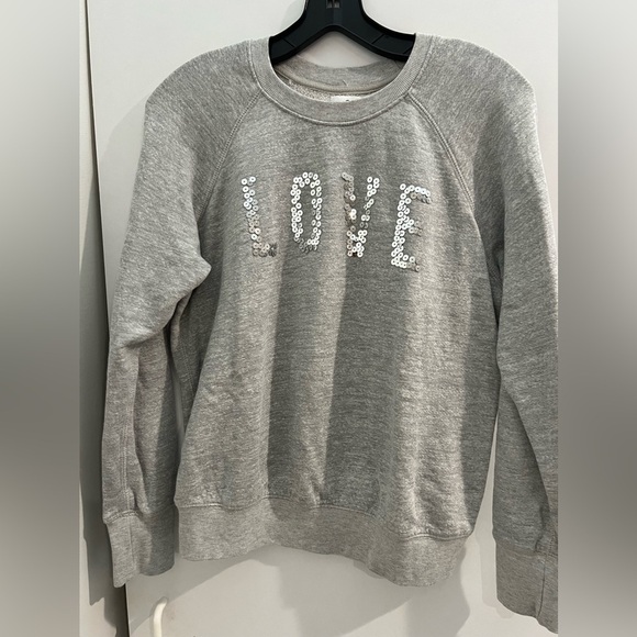 Sundry Love  Sequin Embellished Raglan Pullover Sweatshirt Size Small - Picture 4 of 9